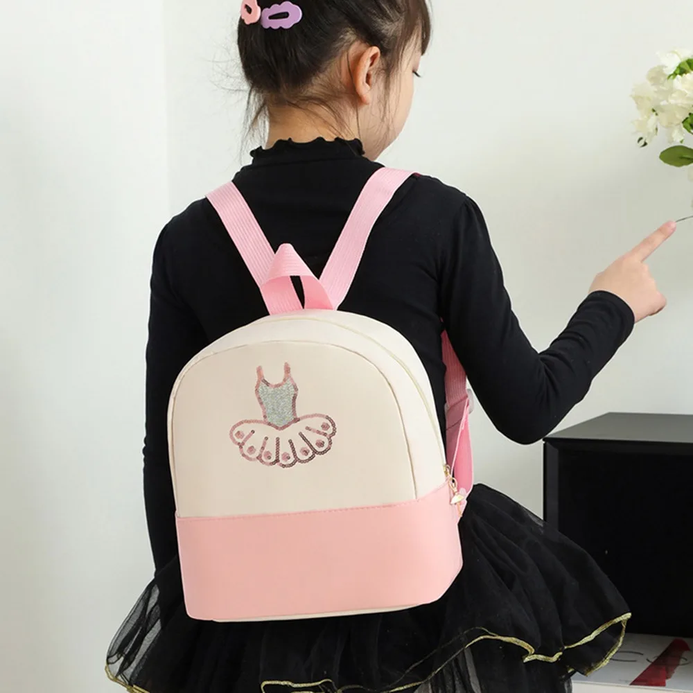 Cute Children's Dance Bag Princess Style Breathable Ballet Bag Backpack Wear-resistant Waterproof Girls Ballet Sports Bag Girls