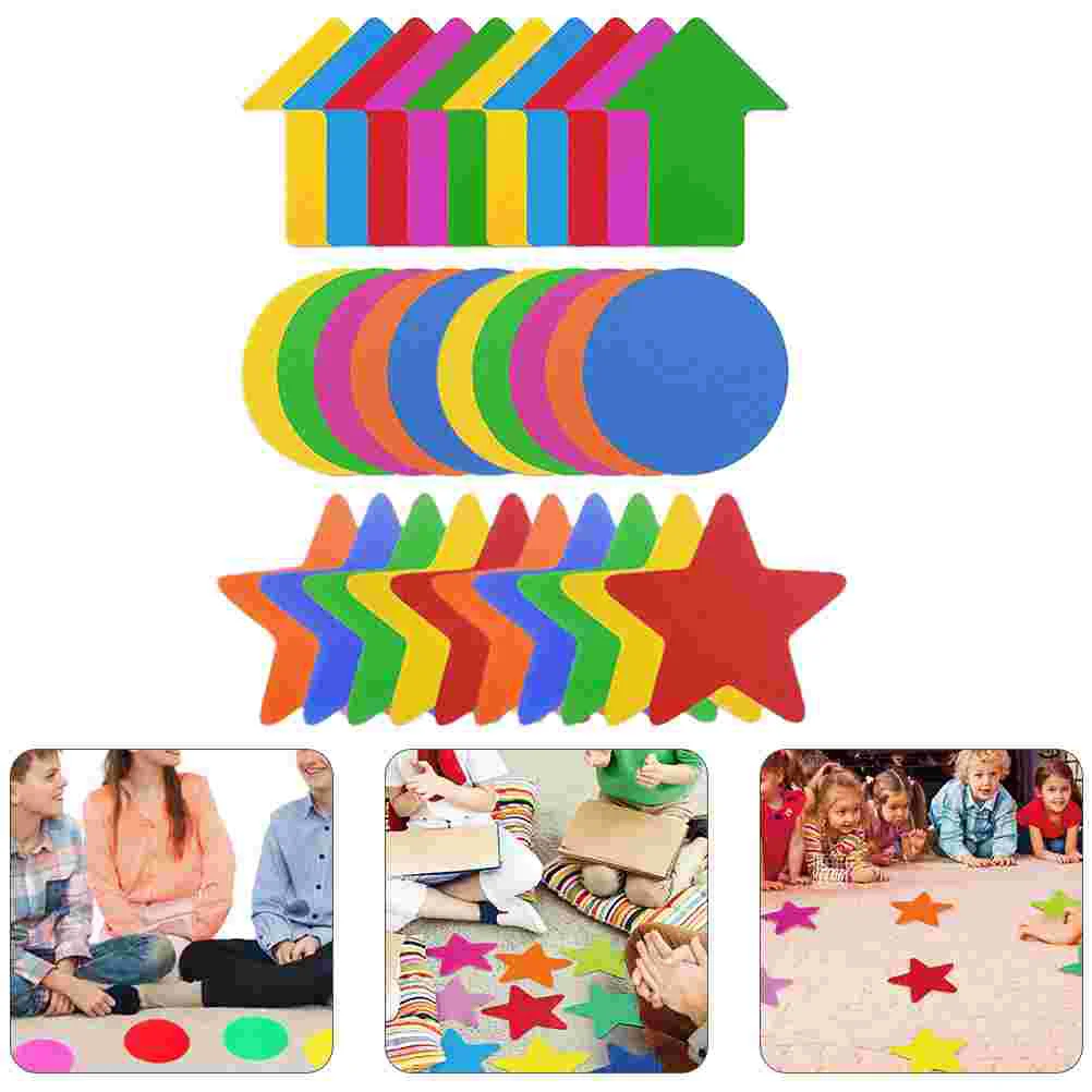 

Carpet Markers Floor Classroom Spots Circles Spot Marker Colorful Sitting Star Logo Stickerss For Distancing Social Arrowss