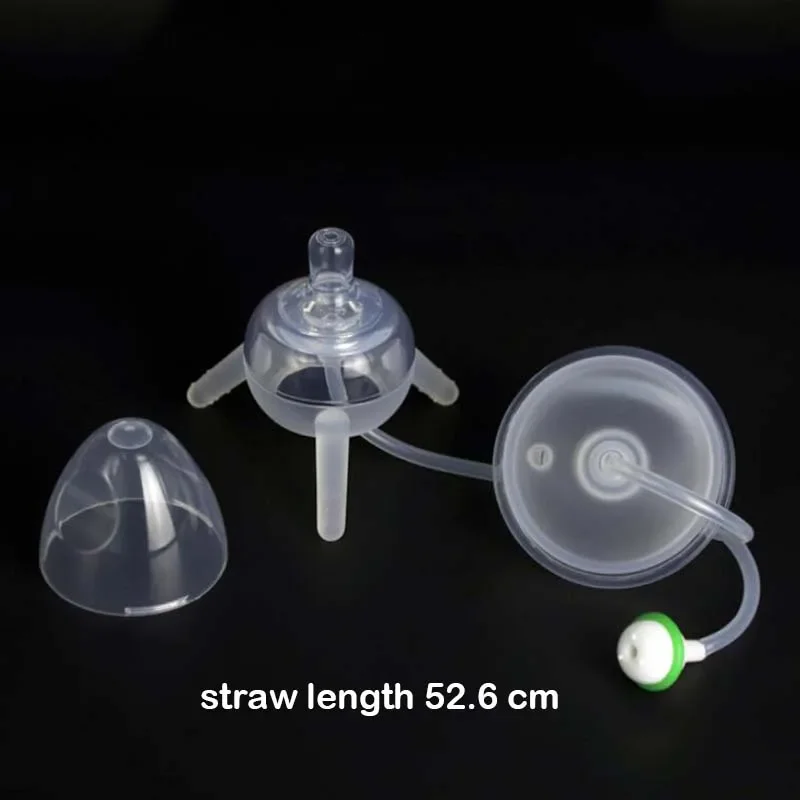 250ml Baby Kids Silicone Cup Sippy Children Training Cute Drinking Water Straw Feeding Bottle Hands-free Bottle