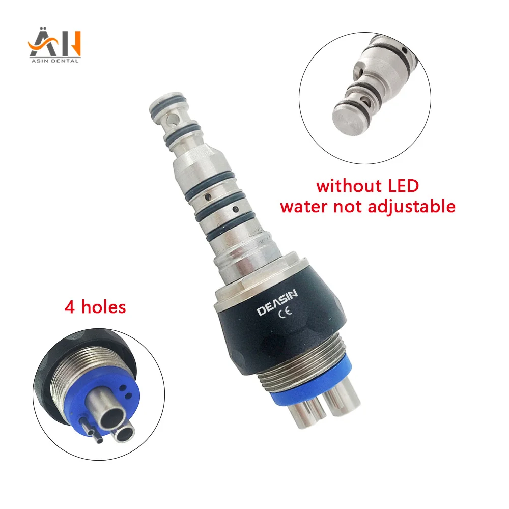 2/4/6Hole Dental Quick Coupler LED Coupler Coupling Adaptor For KAVO Fiber Optic High Speed Handpiece