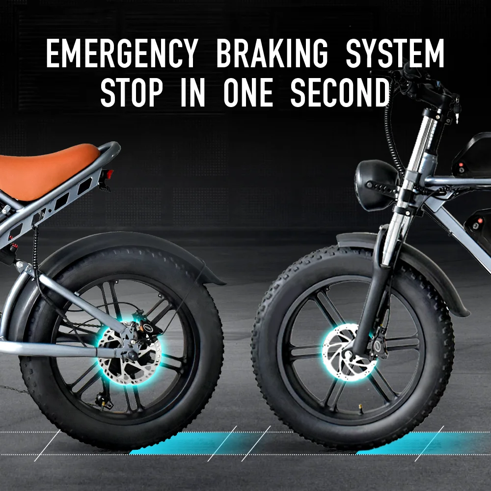 Electric Bike Electric Bicycle IDOTATA-S7 Electric Bike for Adults Dual Battery 48V 70Ah 20inch 4.0 Fat Tires Snow Mountain E-Bike 2000W