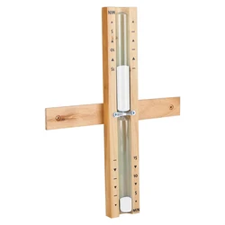 Decorative Wall-Mounted 15-Minute Sand Timer (White)