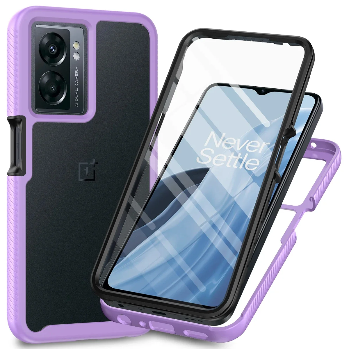 

360 Full-Body Case for Oneplus Nord N300 N20 N200 N100 N10 5G Oneplus 10T Rugged Shockproof Case with Built in Screen Protector