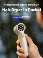 Vissko Portable Hand Turbo Fan 100 Wind Speeds Mini Bladeless Handheld Fan USB Rechargeable Personal Fans Electric Eyelash Fan 1