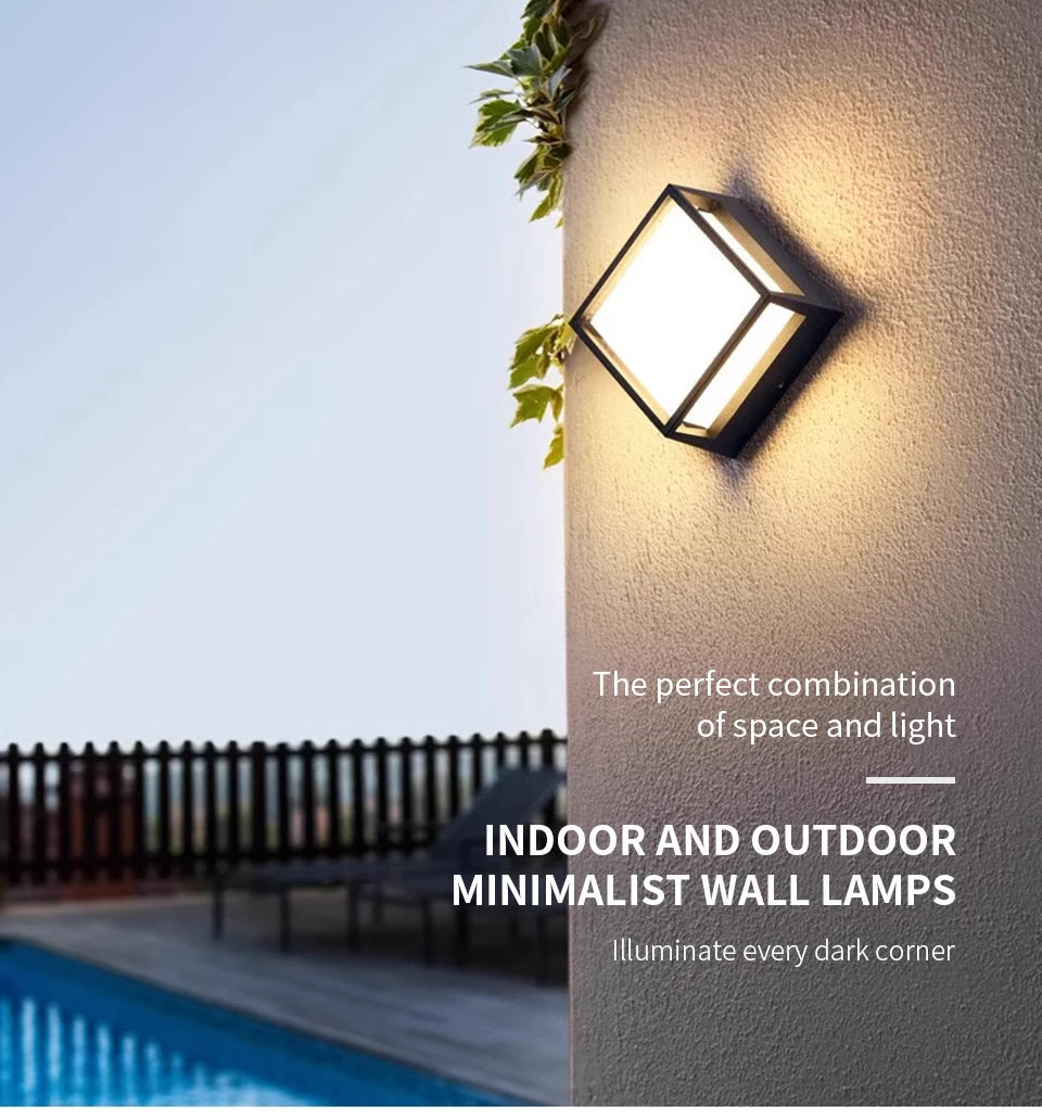 Description Picture 2 of itemLED Wall Lamp PIR Motion Sensor 6W 12W AC110V 220V Outdoor Waterproof IP66 Modern Garden LIghting Indoor Living Room decoration