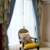 Curtains for Living Dining Room Bedroom Retro American Country Jacquard High Shading Cotton Linen  for Villa Customization 3