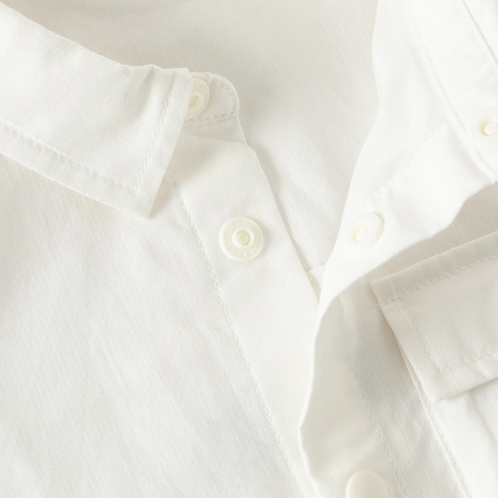 데이브 벨라 소년 흰색 셔츠 어린이 여름 블라우스 순수 코튼 아동복 시원하고 부드러운 우아한 반팔 캐주얼 탑 DB2261305