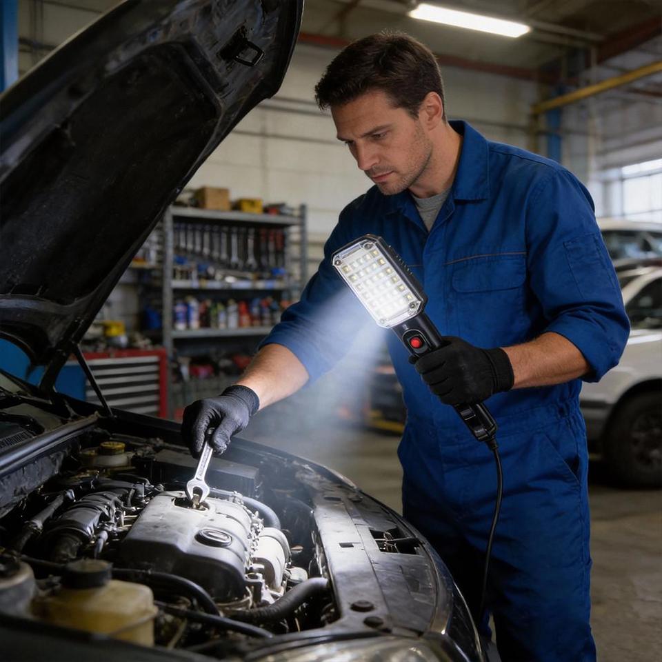 Working Light High-light LED Eye Protection  Powerful LED Work Light Car Garage Mechanic Lamp Torch Auto Repair Light