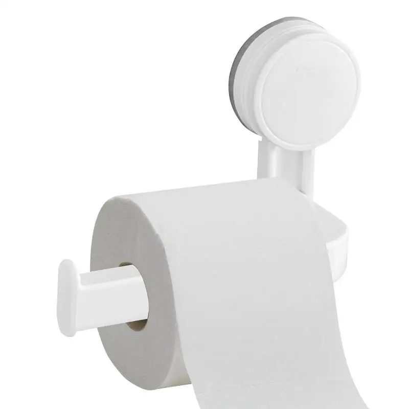 Suction Cup Toilet Paper Holder Multi-Purpose Suction Stick-On cup roll holder With Thickened Design