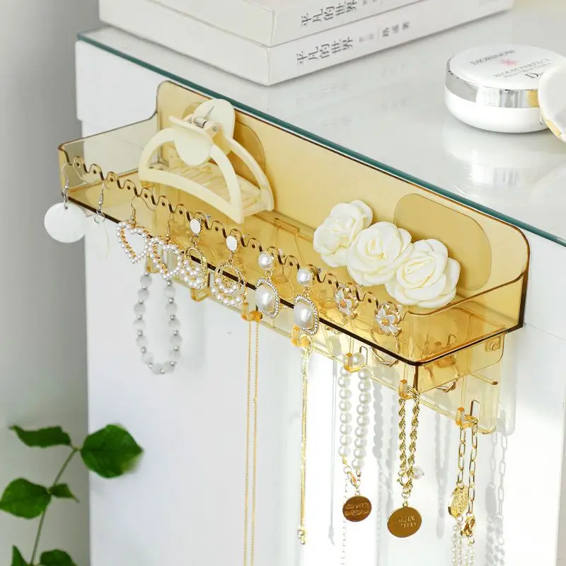 Adhesive Paste Wall Hanger Storage Jewelry Display Jewelry Hooks Holder  Storage Organizer Earring Ring Necklace Hanger - AliExpress