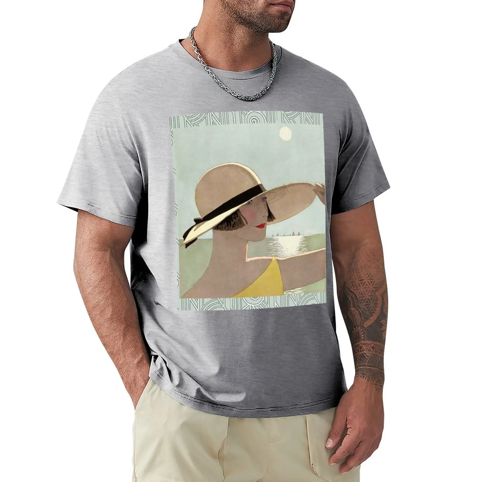 

à la plage T-Shirt anime clothes summer top t shirts for men pack