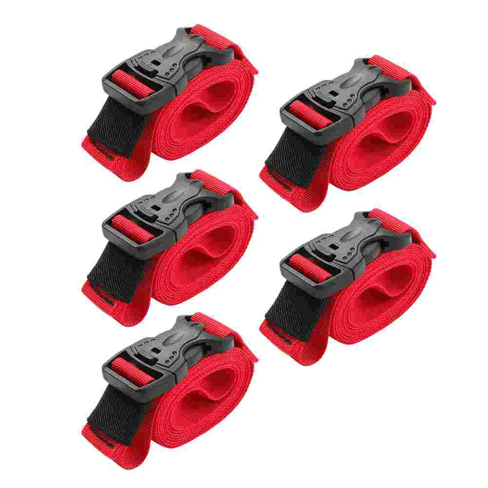 

Outdoors Supplies Nylon Buckle Strap red Luggage Load Strap Tie Straps Straps Cable Ties length Adjustable webbing strap for