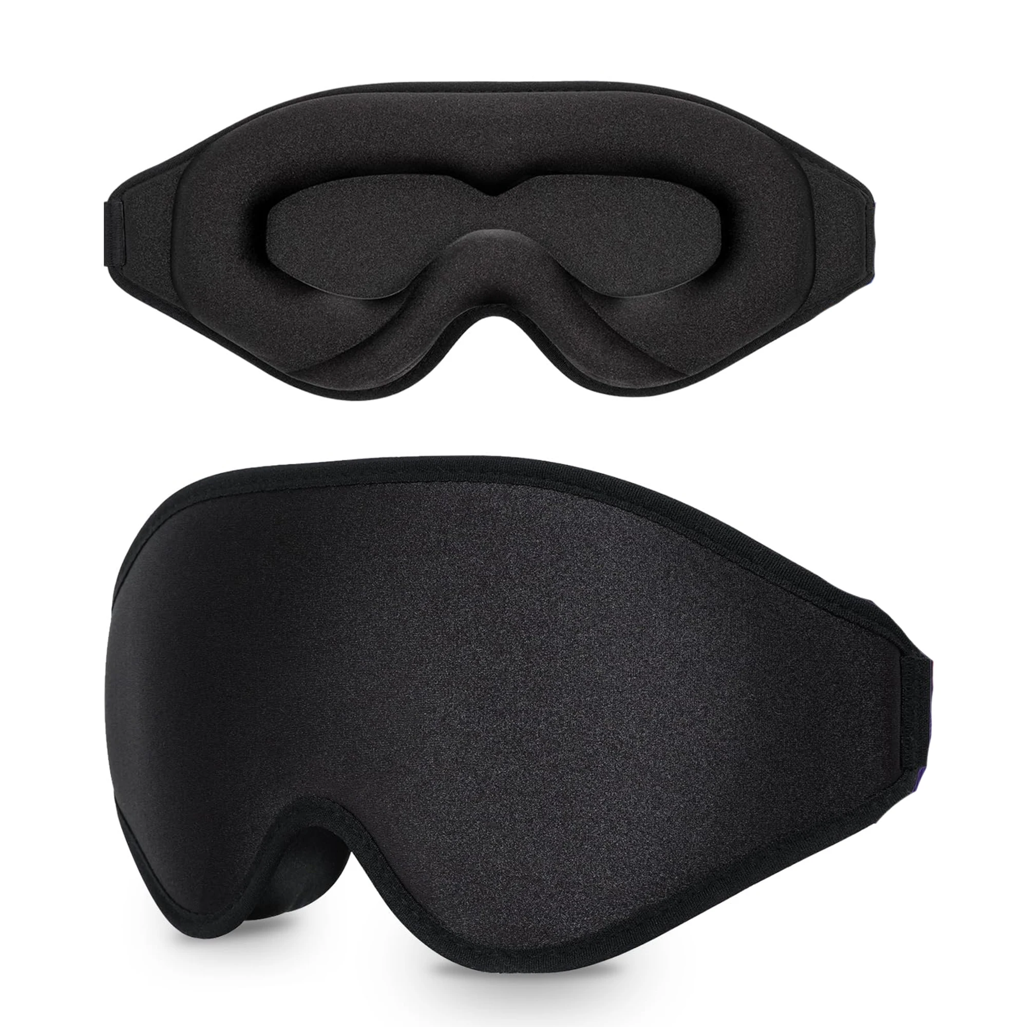 Ultra-Comfy Memory Foam Sleep Mask – 100% Light Blocking Eye Cover with Adjustable Strap