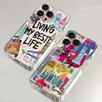 New York London Sticker Labels Phone Case For Tecno Camon 30 20 Pova 6 5 Spark.jpg