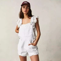 Womens Demin Overalls Shorts Vintage Loose Jumpsuits Jeans Wide Leg Korean Style Ladies High Waist Straight Baggy Bib Overalls - Image 5