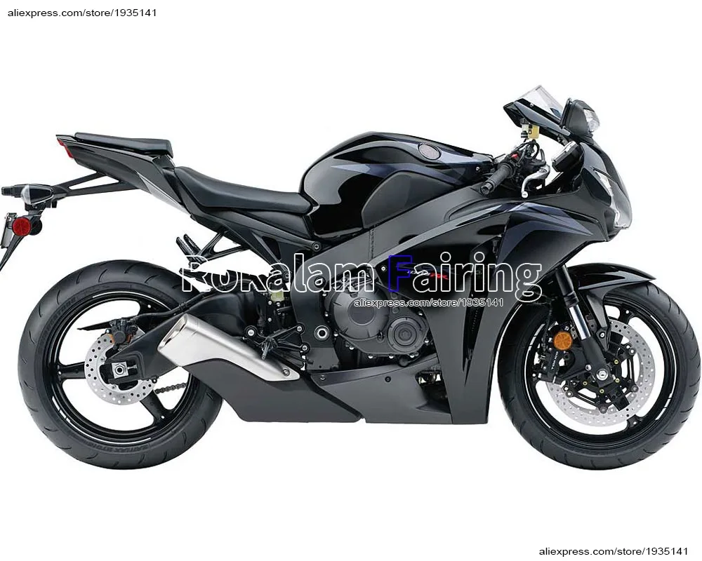 

Для Honda CBR1000RR 2008 2009 2010 2011 CBR 1000RR CBR1000 RR 08 09 10 11 черный комплект обтекателей мотоциклов (литьё под давлением)