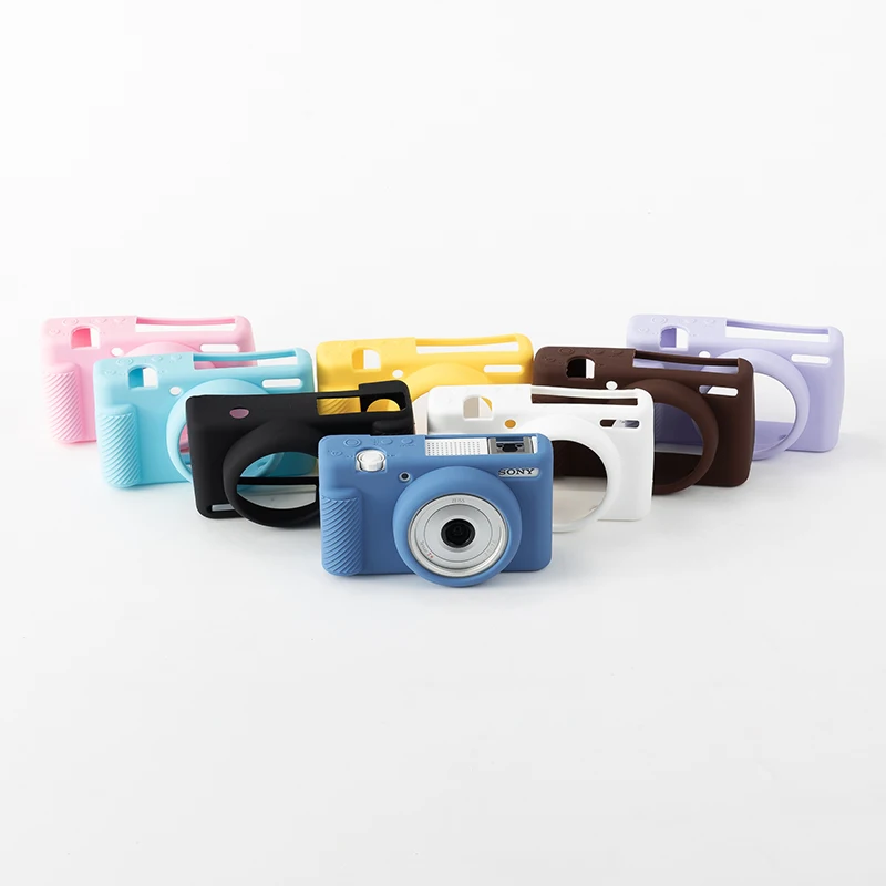 Custodia Protettiva In Silicone Per La Custodia Della Pelle Per Sony Zv-1M2 Zv-1 Ii Zv1 Zve10 A7C Borsa Per Fotocamera Digitale