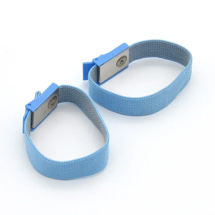 Conductive Adjustable Estim Wrist Strap Components 2pcs/4pcs Blue Stim Loops with DC3.5mm Snap Wires
