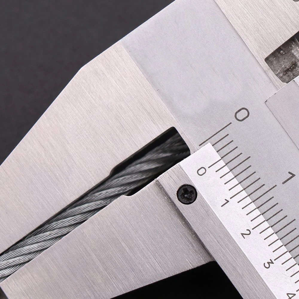 1pcs Elevator door linkage steel wire rope steel core elevator capture Seven strands of rope Rope diameter 3mm