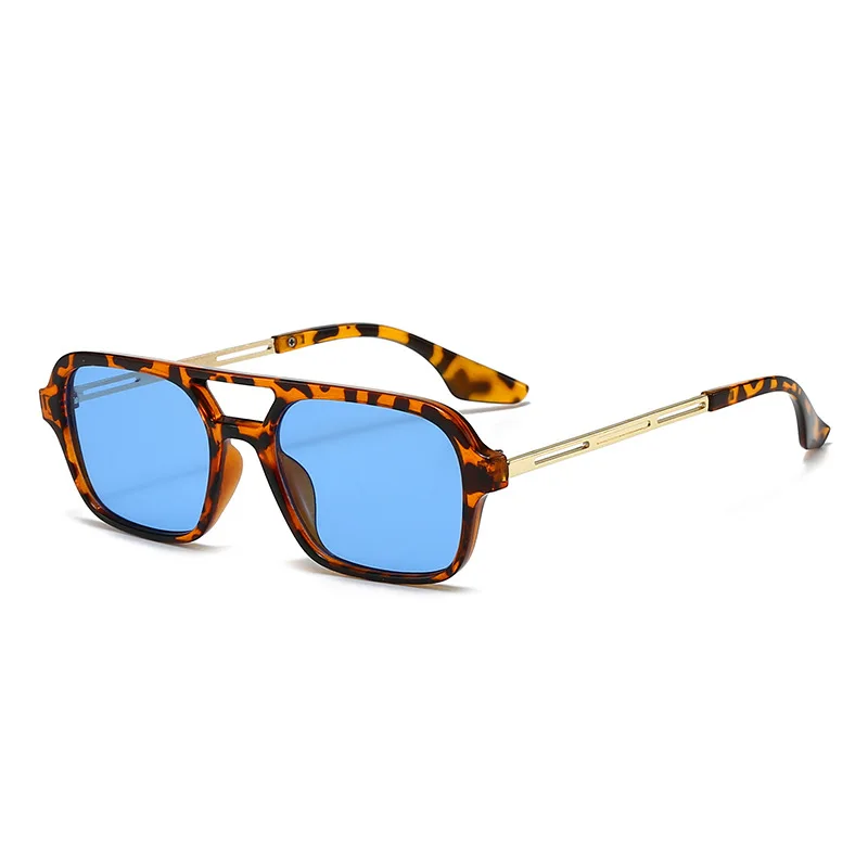 Neue Vintage Quadratische Sonnenbrille für Damen und Herren Marken-Rechteck-Sonnenbrille Ovale Brillen für Männer und Frauen