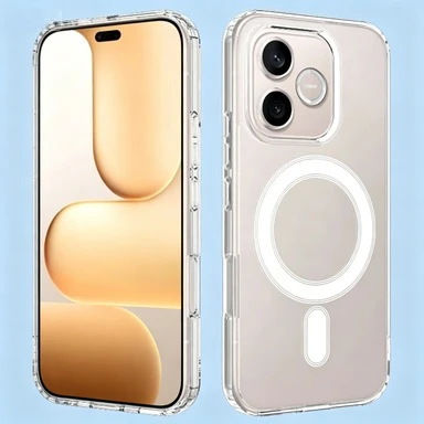 Shockproof Transparent Acrylic Back Case - Magnetic PC Hard Protective Cover