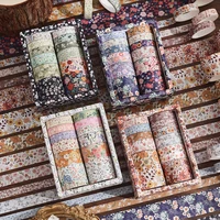 12rolls/set of plant flower themed washi tape set for DIY crafts, scrapbook, diary decoration materials, gifts for friends 1