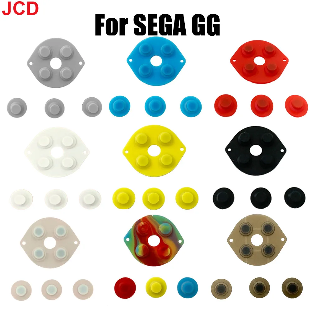 

JCD 1set High Quality For SEGA GG Game Gear Color Rubber Conductive Button Adhesive Pad Suitable Housing Silicon Keypad