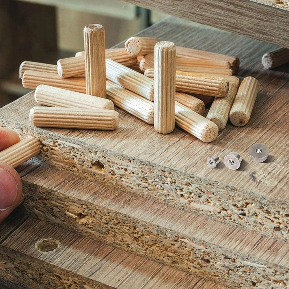 8Pcs Dowel And Tenon Multi Dowel Center Points Pin 6mm/8mm/10mm/12mm Center Point Set Wood Timber Marker