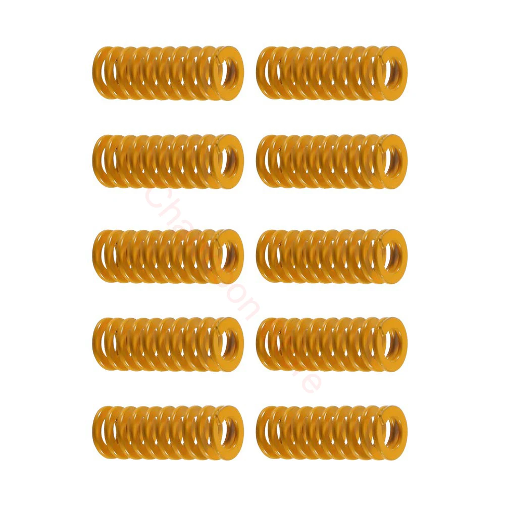 3D Printer Bed Springs Compression Mould Die Springs Light Load for Creality Ender 3 Ender 3 Pro Ender 3 V2 3D Printer 4pcs printer hot bed screws nuts compression mould die springs screws nuts