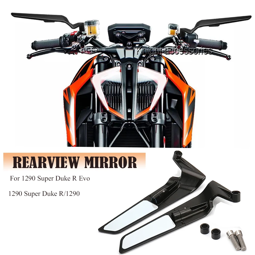 

For 1290 Super Duke R Evo/1290 Super Duke R/1290 Super Duke R ABS 2023 Motorcycle Wind Wing Adjustable Rotating Rearview Mirror