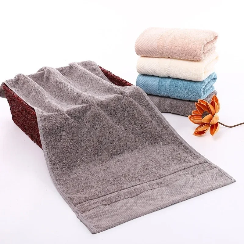 1pcs Fashion Beach Towel Highly Absorbent Home Textile Face Towel Adults Bathroom Soft Cotton Household Bath Towel Supplies