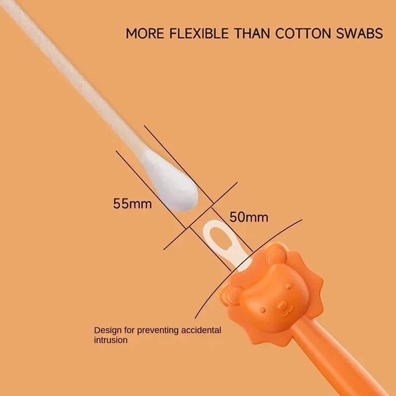 Ear Wax Picker Baby Cleaner Spoon Double-headed Soft Wax Curette Picker Nose Cleaner Silicone