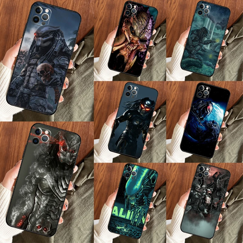 Alien Vs Predator Funda Per Iphone 14 12 11 13 15 Pro Max Mini X Xs Xr Se 2020 2022 7 8 Plus Cover Per Telefono