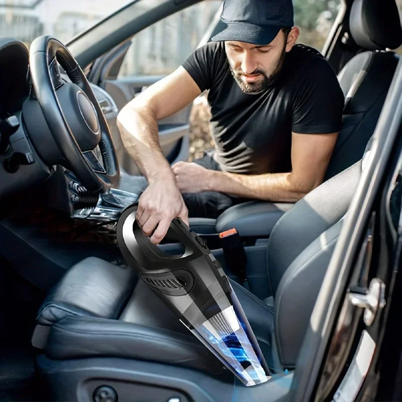 12V Handheld Vacuum Cleaner, Handheld Car Vacuum Cleaner With Strong Suction Power, Portable Mini Car Cleaner