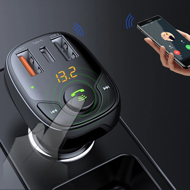 36W Dual USB Car Charger Bluetooth FM Transmitter Handsfree Receiver MP3 Music Player Fast Charger Car Electrical Appliances 3