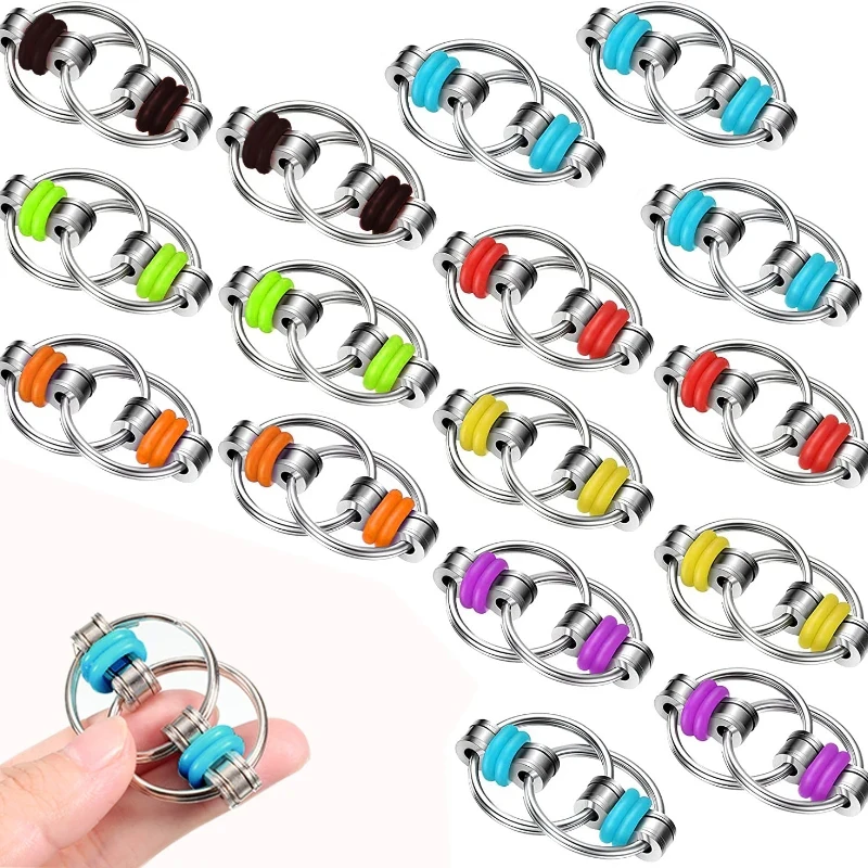 Flippy Bike Chain Fidget ADHD Stress Relief Toy Anxiety Reliever Adult Children Decompression Juguetes Sensorial Autismo 3