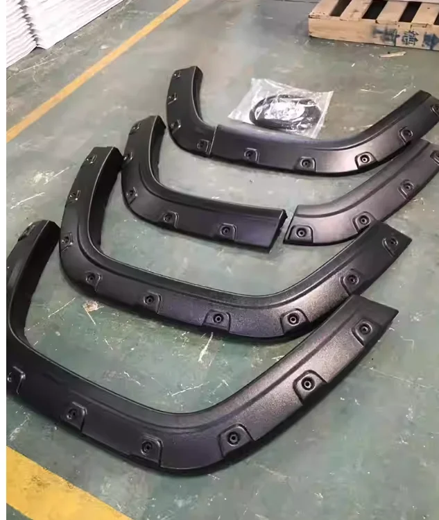 4pcs Carbon Fiber Style Car Wheel Eyebrow Arch Protector Trim Lips Fender Flares