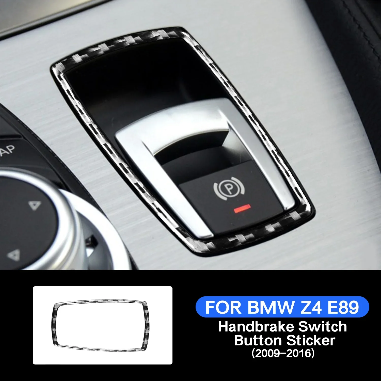 

Наклейка с кнопкой переключения автомобиля для BMW Z4 E89 2009-2016, защитные аксессуары из углеродного волокна