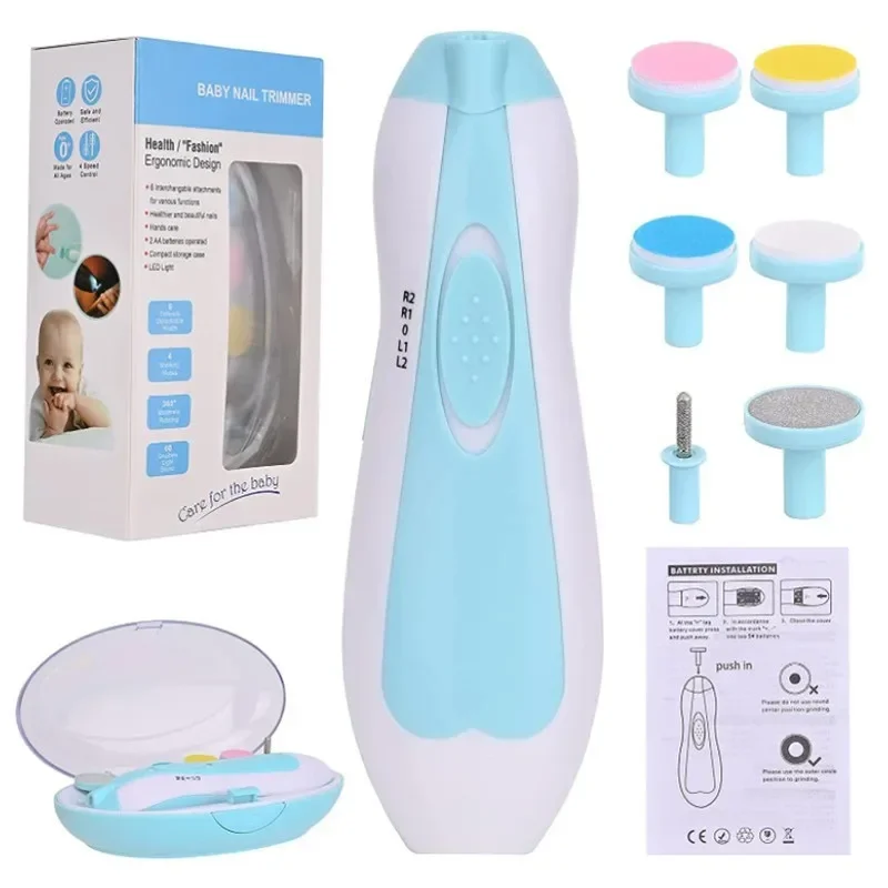 Description Picture 6 of itemBaby Nail File Clippers Toes Fingernail Multifunctional Electric Baby Cutter Trimmer Manicure Tool Set Baby CareNail Trimmer