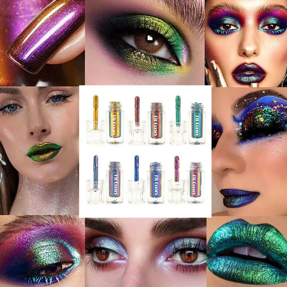 Shiny Eyeshadow Pigments Long Lasting Multi Chameleon Peacock Galaxy  Glitter Liquid Eyeshadow - AliExpress