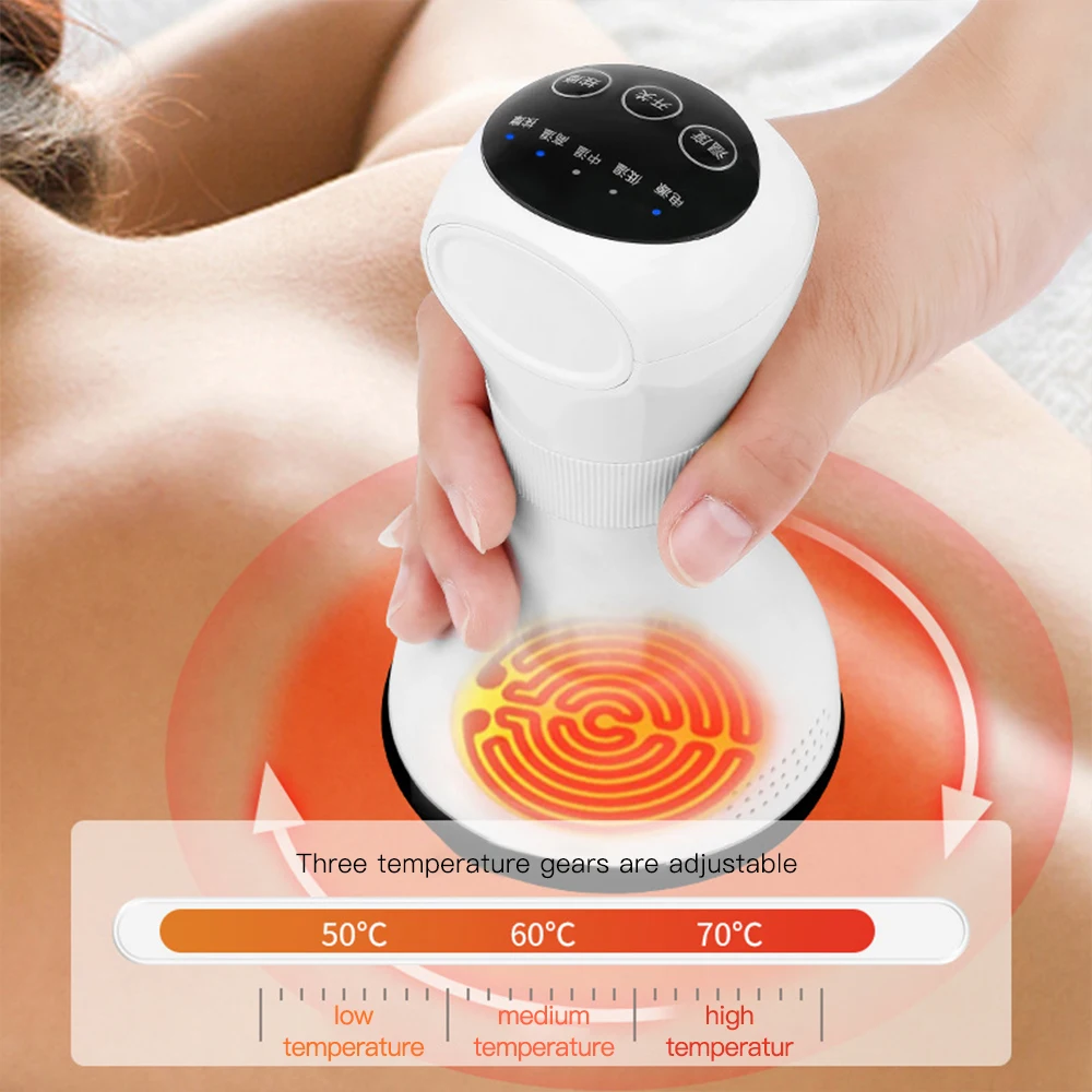 

Wireles Chargeable Hot Stone Gua Sha Massage Wireless Natural Stone Guasha Scraping Back Neck Heating Massage Relax BodyTherapy