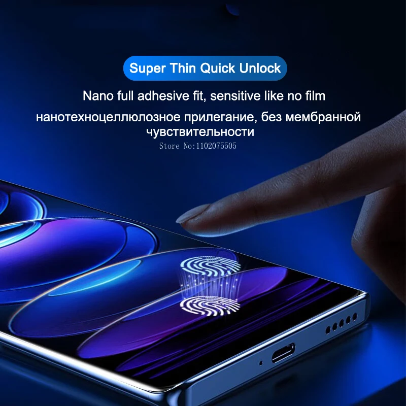 Premium Hydrogel Screen Protector Set - Full Coverage, Soft, Durable Film (3-Pack)