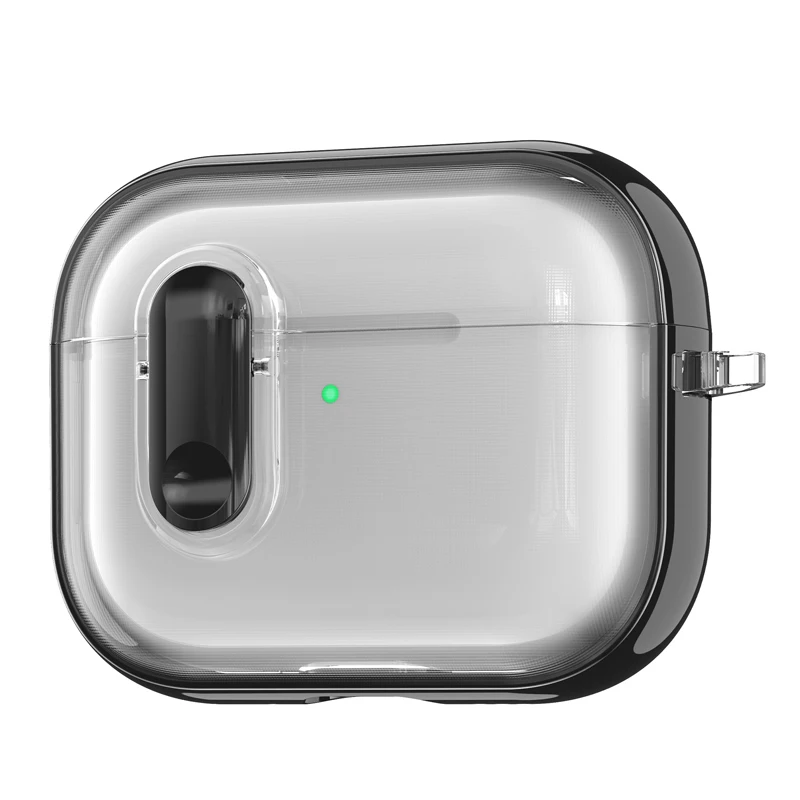 Transparent Electroplated Shockproof Earphone Case - Stylish Protective Cover