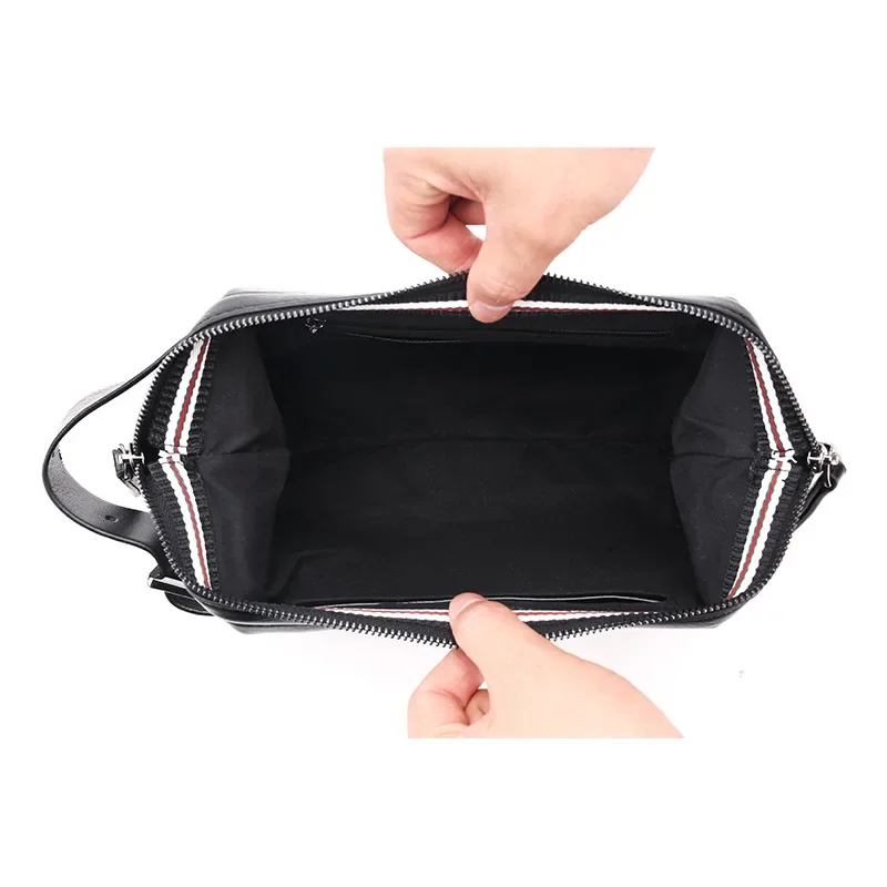 Casual Men PU Leather Clutch Handbag for Business