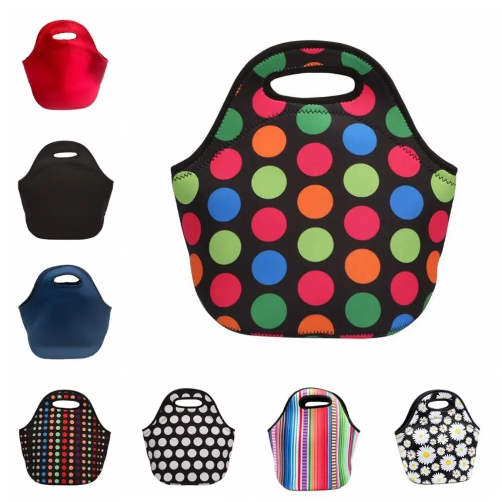 Foldable Portable Lunchbox Reusable Neoprene Travel Lunch Bag Universal Leakproof Insulated Lunch Bag lunch bag
