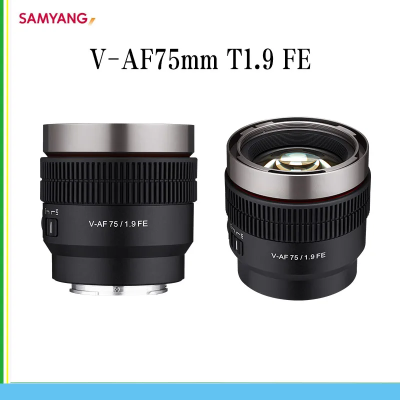 Samyang V-Af Lens Film Autofocus Lens V-Af 75Mm T1.9 Fe Obiettivo Cinematografico Completamente Automatico Per Fotocamere Sony Full Frame Fotocamere S