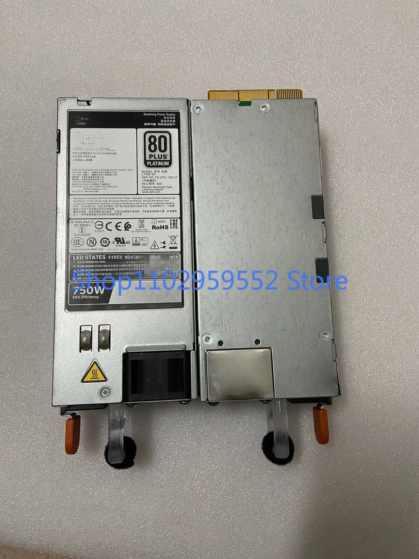 R740 R640 T640 R540 750W 전원 공급 장치 0W8R3C용 1개