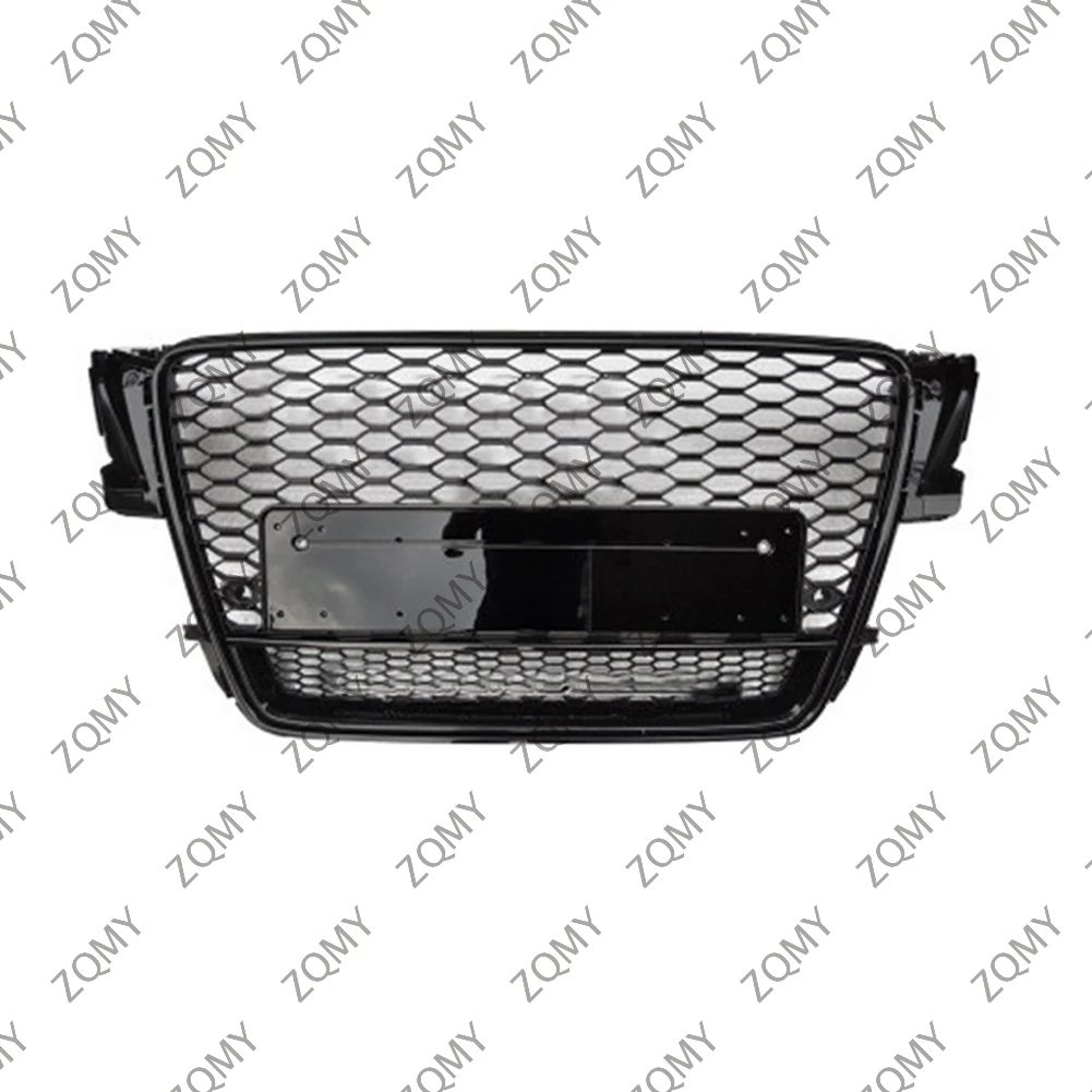 

With/Logo For Audi A5/A5L/S5 2008 2009 2011 Car Front Bumper Grille Centre Panel Styling Upper Grill (Modify For RS5 style)