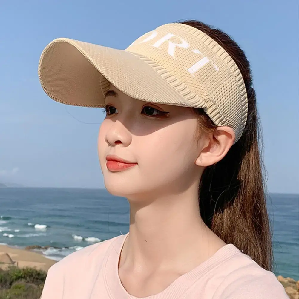

Fashion Summer Hat Sunscreen Sport Hat Women Empty Top Beach Sun Hat Fashion Accessories