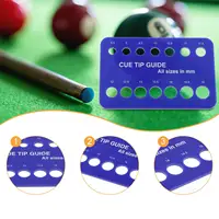 Billiard Cue Tip Gauge Size Checker Pool Cue Measure 8.5 mm to 15 mm Practical Easy To Use Billiards Tip Measurement Tool